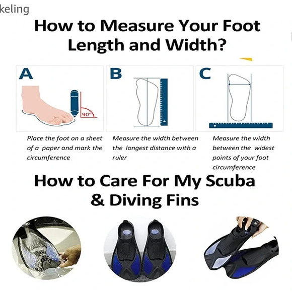 New!! Unisex swim fins size black/yellow, Size XS - Picture 4 of 7